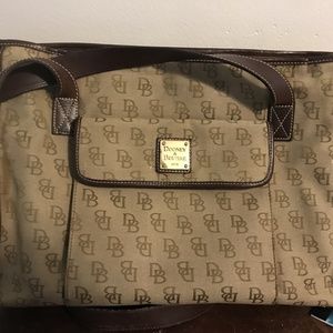 Dooney & Burke logo Diaper Bag